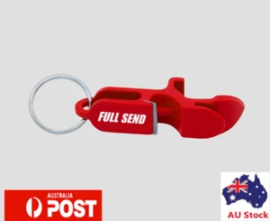 FULL SEND Shotgun Tool Bottle Opener Beer Cans Bar Multi-purpose Keychain - Picture 1 of 4