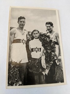 Original WW2 Era Old CIGARETTE Germany Tobacco Card 1936 Reemtsma Olympia Berlin