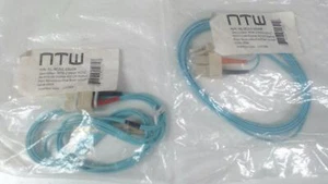 Pack of 2: SC / LC 2 Meter Multimode Duplex 50/125 Fiber Cable - Picture 1 of 4