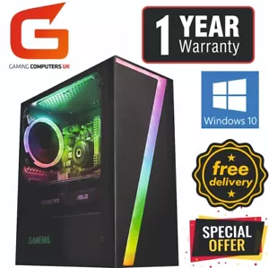 Gaming PC COMPUTER Core i7 32GB 480GB + 2TB GTX 1650 Win10 FREE DELIVERY! - Picture 1 of 11