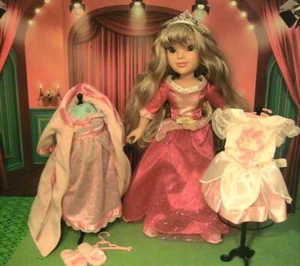 Disney Princess and Me Aurora Doll with Royal Ballet and Sleepwear Outfit - Picture 1 of 1