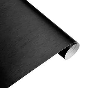 Brushed Aluminium Car Vinyl Wrap Sticker Film vehicle wrapping 'Air Free' UK - Picture 1 of 74