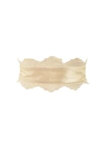 AGENT PROVOCATEUR Womens Belt Silky Floral Bridal Lace White One Size