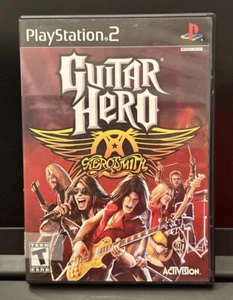 Guiter Hero: Aerosmith (Sony PlayStation 2 PS2) con reproducciones manuales probadas en excelente condición - Imagen 1 de 3