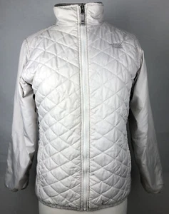 The North Face Girls Jacket Coat XL Quilted Gray Lightweight Pockets Full Zip - Picture 1 of 12