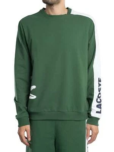 Lacoste Men's Printed Lounge Sweatshirt, Green - Picture 1 of 8