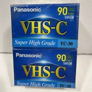 Panasonic TC-30 VHS-C confezione da 4 nastri super alti 90 min nuovi sigillati in fabbrica - Foto 1 di 2