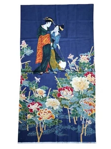 Michael Miller Fabric Kamakura Sisters 23 " x 44" Panel Geisha Japan CX3065 - Picture 1 of 4