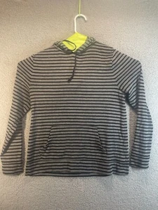 Old Navy Sudadera con Capucha Cremallera Gris Negro Rayas Grande Para Mujer Informal Preppie - Imagen 1 de 6