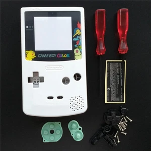 Pokemen Eeveee White Housing Shell Case For Nintendo Game boy Color GBC - Picture 1 of 5