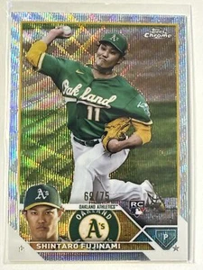 2023 Topps Chrome #97 Shintaro Fujinami Prism Wave Refractor #/75 - Picture 1 of 2