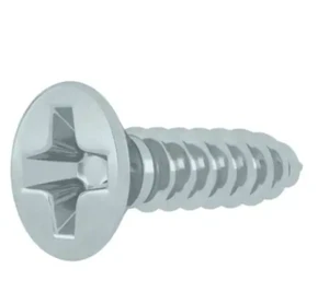 Everbilt #10 x 3/4 in. Phillips Flat Head Zinc Plated Metal Screws (100-Pack) - Picture 1 of 3