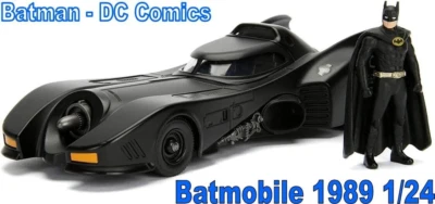 Batmobile - DC Comics - Batman 1989 Batmobile 1/24 - Jada Dickie - Nuovo ( - Immagine 1 di 4
