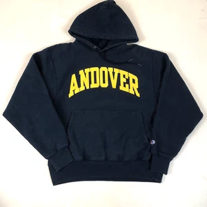 Vintage Phllips Andover School Champion Reverse Weave Hoodie Sweatshirt Medium - Picture 1 of 6