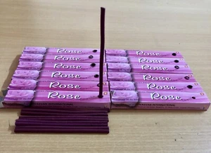 120 Sticks ROSE Gulab Dhoop Incense Sticks 4 inch long (Garden Fresh) F/S - Picture 1 of 8