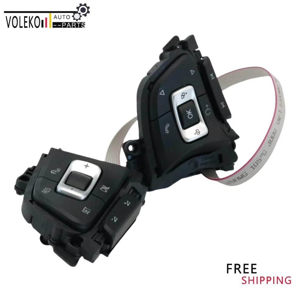 NUEVO Botones de volante aptos para VW Golf Atlas 2015-2021 multifunción EE. UU. Foto 1 de 4