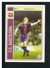 CARD MUNDICROMO LA TILES DE LA LEAGUE 1994-95 No. 7 RONALD KOEMAN FC BARCELONA