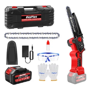 Chainsaw 8" Cordless Rechargeable Wood Cutter Saw Chain Saws Electric for Makita - Picture 1 of 14