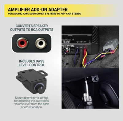 Amplificador ajustable de audio de 2 canales estéreo para automóvil SCOSCHE LOC2SL adaptador adicional EE. UU. Foto 1 de 4