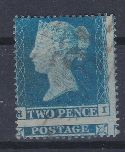 RRR ENGLAND 1854 Michel Nr. 9 Gestempelt STARK VERZÄHNT - Picture 1 of 2