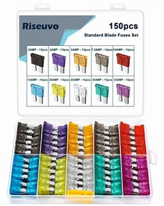 150pcs ATO Blade Fuses Assortment 2A 3A 5A 7.5A 10A 15A 20A 25A 30A 35A - Picture 1 of 6