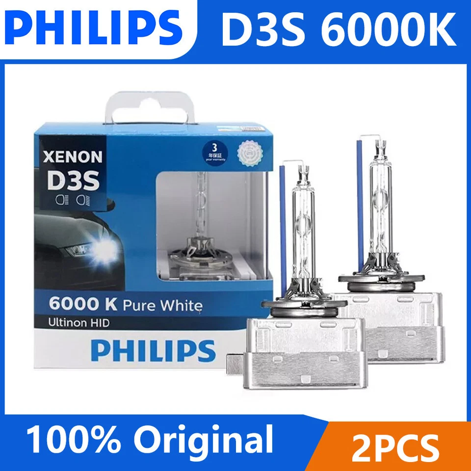 Philips D3S ULTINON 6000K HID Xenón Faros Bombillas | 42403WX | Paquete de 2 Foto 1 de 4