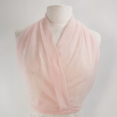 Top halter transparente para mujer OS rosa plisado chifón imitación envoltura lazo espalda lencería debajo Foto 1 de 4