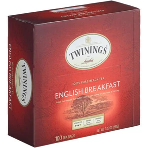 Twinings English Breakfast Tea Bags - 100/Box - Picture 1 of 4
