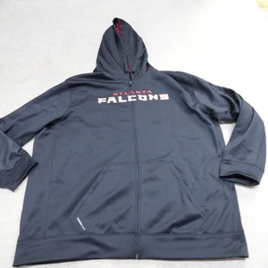 Nike Sweater 3XL Black Atlanta Falcons Full Zip Therma-Fit - Picture 1 of 8