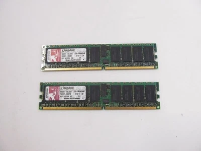 Kingston KTH-MLG4SR/4G 4GB 2X2GB PC2-3200 DDR2-400MHZ vt - Image 1 of 2