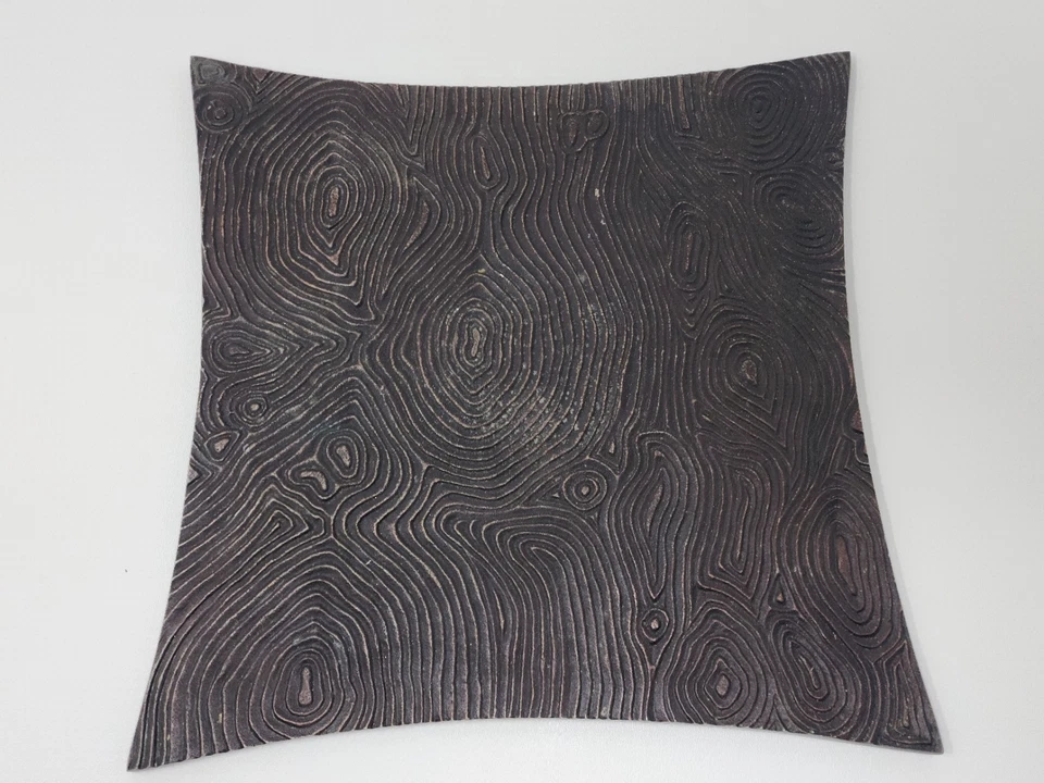 Bandeja Cargador Grande Natori Madera Grano Metal - Bronce, 14.25", Marrón Foto 1 de 4