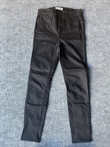 Pantalones de mezclilla negros de tiro alto Madewell de 10"" para mujer talla 27 (W27, L27) - Imagen 1 de 14