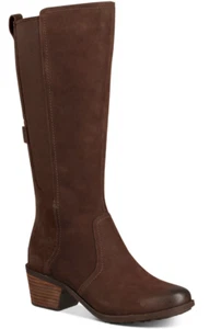 Teva Women's 6 Waterproof Tall Boots Chocolate Brown NEW - Picture 1 of 6
