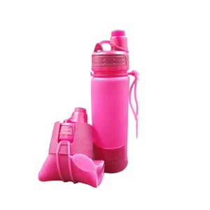 Faltbare Trinkflasche, Outdoor Wandern Wiederverwendbar Faltbar Reise, BPA Frei - Bild 1 von 5