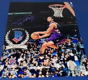 Tracy McGrady T-Mac Signed Autograph 8x10 Photo Toronto Raptors Beckett Wit N - Picture 1 of 1