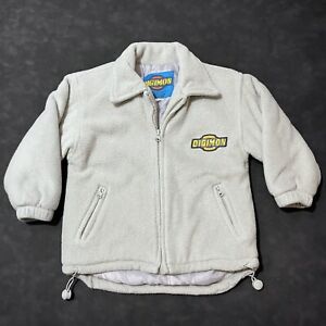 Vintage Digimon Jacket Zip Fleece Digital Monsters Youth Size Shirt Y2K Limited