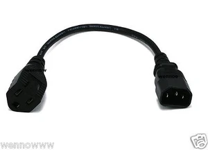 IEC Male to Edison Style Female Power Cord Adapter - Picture 1 of 1