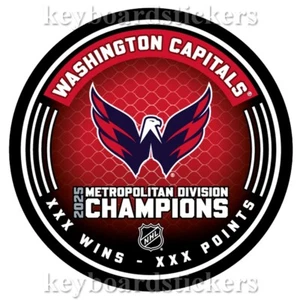 Washington Capitals 2025 Stanley Cup Metropolitan Division Champions Hockey Puck - Picture 1 of 2