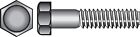 Hillman 190078 Zinc-Plated Steel Coarse Thread Hex Bolt 5/16 Dia. X 1/2 L In.