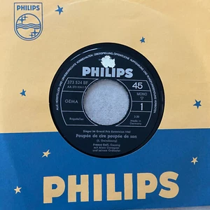 FRANCE GALL: Poupee de cire.. / Le coeur qui jazze (Single Philips 373 524/NM) - Bild 1 von 2