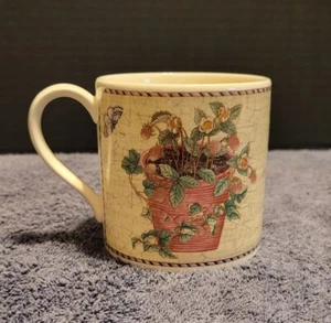 WEDGWOOD SARAH’S GARDEN Strawberry Cream Recipe Mug - Queensware - Picture 1 of 11