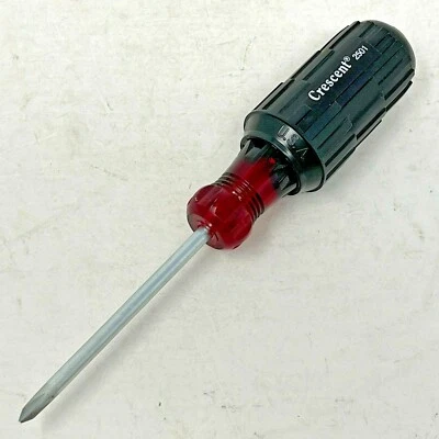 Crescent 2501 Screwdriver, 6.5" Long #1 Phillips Tip, Cushion Grip Made in USA - Image 1 of 4
