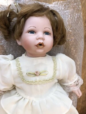 20” Ashley Bell Collection Porcelain Doll “Kathy” Pre Owned Sings “Hello Song” - Image 1 of 4