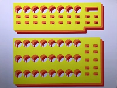 TAKTILITY 3 superposiciones de colores (amarillo, naranja y rojo) para Behringer BCR2000