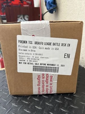 POKEMON LEAGUE BATTLE DECK V MAX FACTORY SEALED NEW Case Box 6 Free Shipping - Image 1 of 4