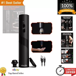 Rechargeable Electric Wine Opener with Vacuum Pump & Foil Cutter for Wine Lovers - Picture 1 of 9
