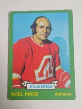 1973-74 O-PEE-CHEE NHL HOCKEY #256 NOEL PRICE ATLANTA FLAMES DARK