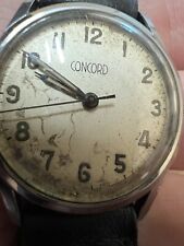 vintage Rare CONCORD 32mm Mechanical Hand wind watch Ref1559 1950s 17jewels