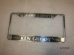"ORANGE COUNTY KEN GRODY" LICENSE PLATE FRAME FORD MUSTANG TORINO FALCON COMET - Picture 1 of 6