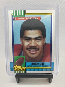 1990 Topps Junior Seau Rookie Card #381 - Picture 1 of 2